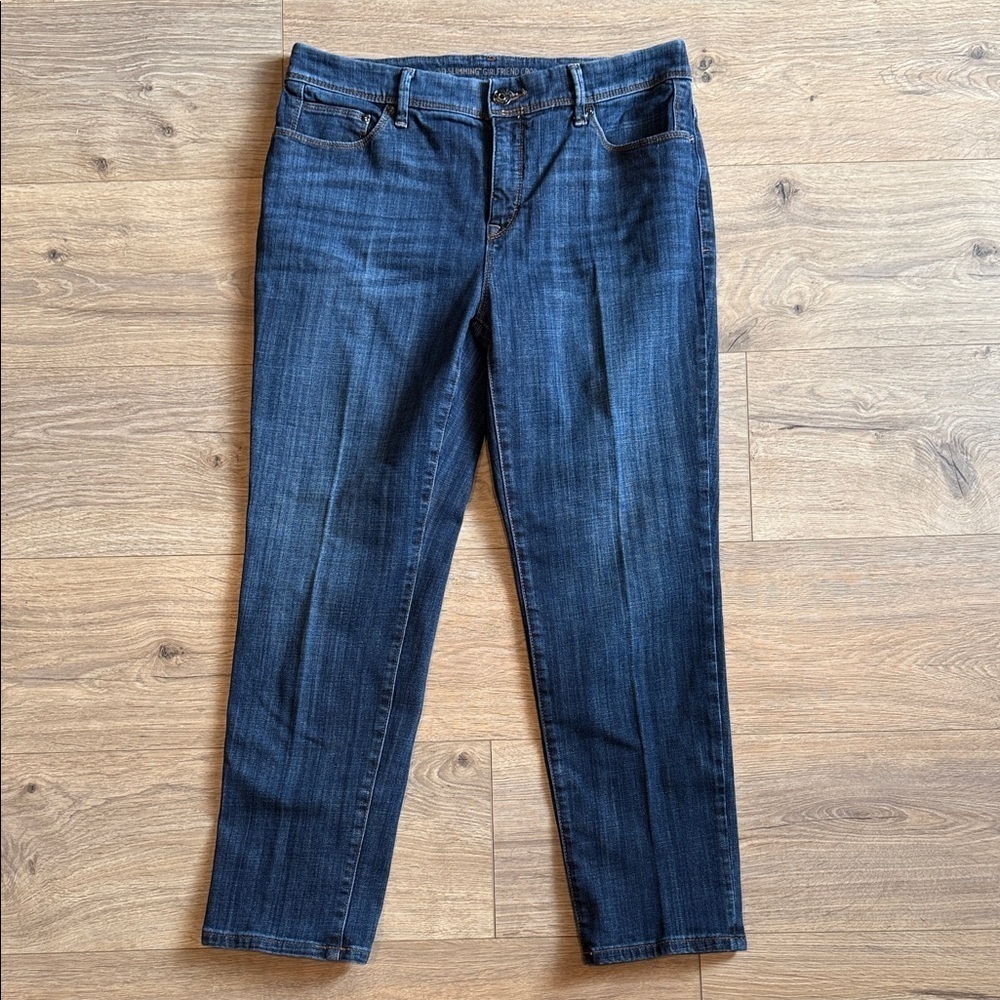 CHICO'S The So Slimming Girlfriend Crop Jeans Size 6